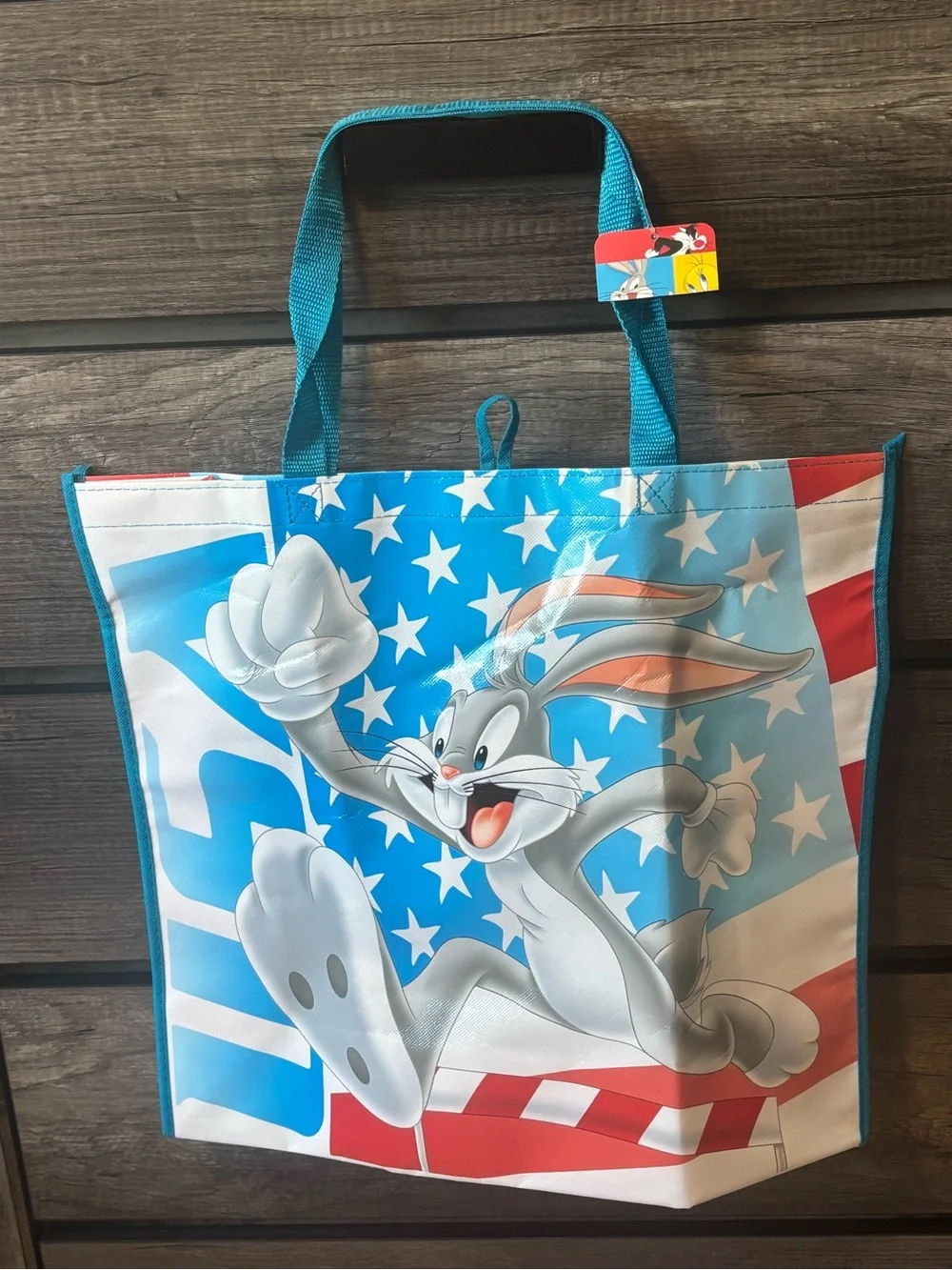 Bugs Bunny Red, White & Blue Large Patriotic Tote Bag